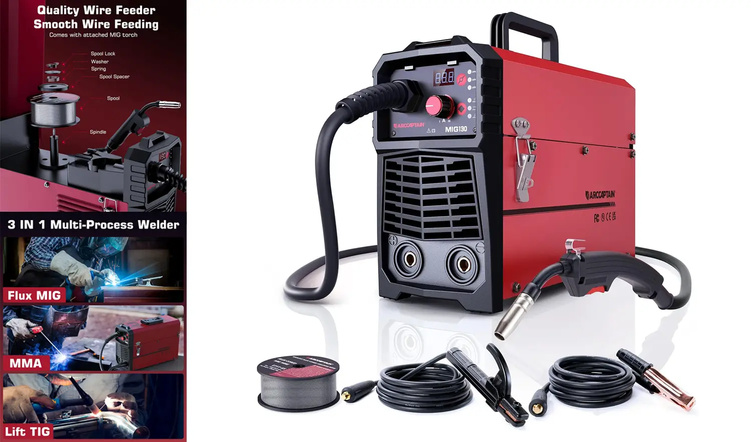 ARCCAPTAIN 130A MIG Welder