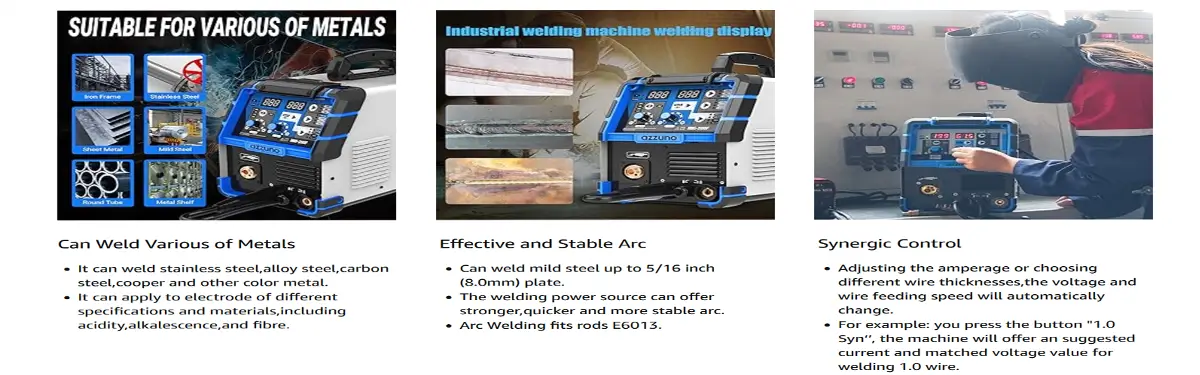 AZZUNO 200A MIG Welder Enhanced User Experience