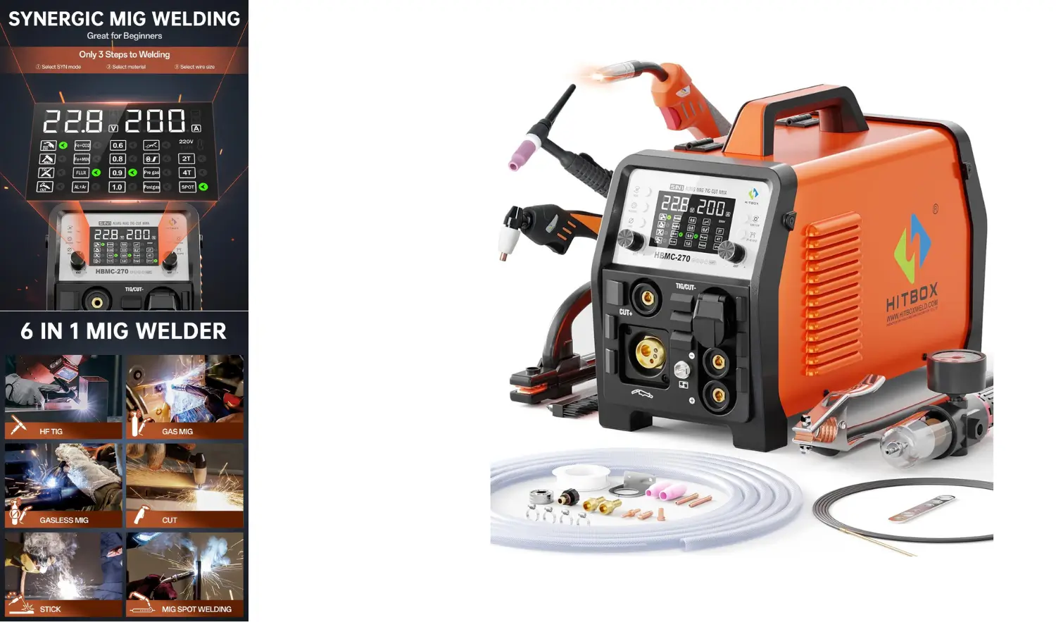 HITBOX MIG Welder 200AMP S