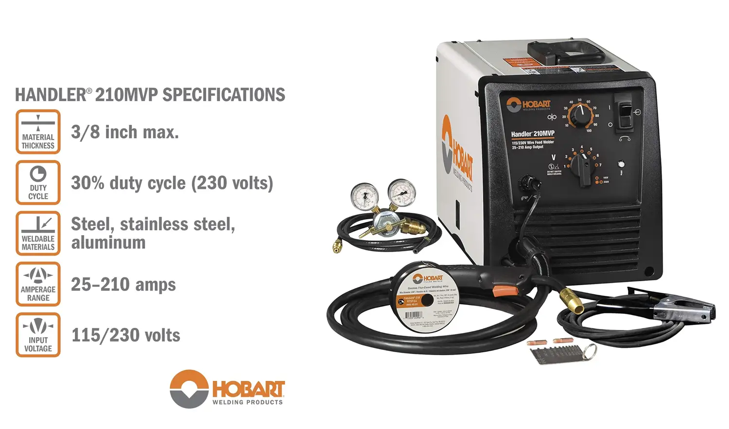 Hobart 500553 Handler 210 MVP MIG Welder