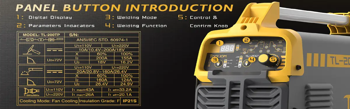 TOOLIOM TIG Welder Function