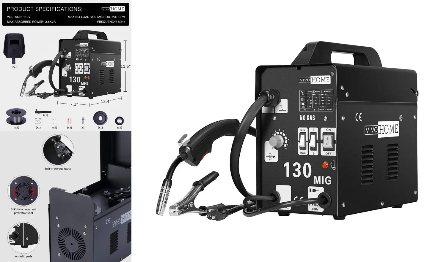 VIVOHOME MIG Welder 130