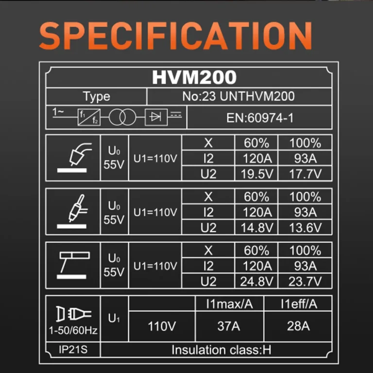 hzxvogen welder specification