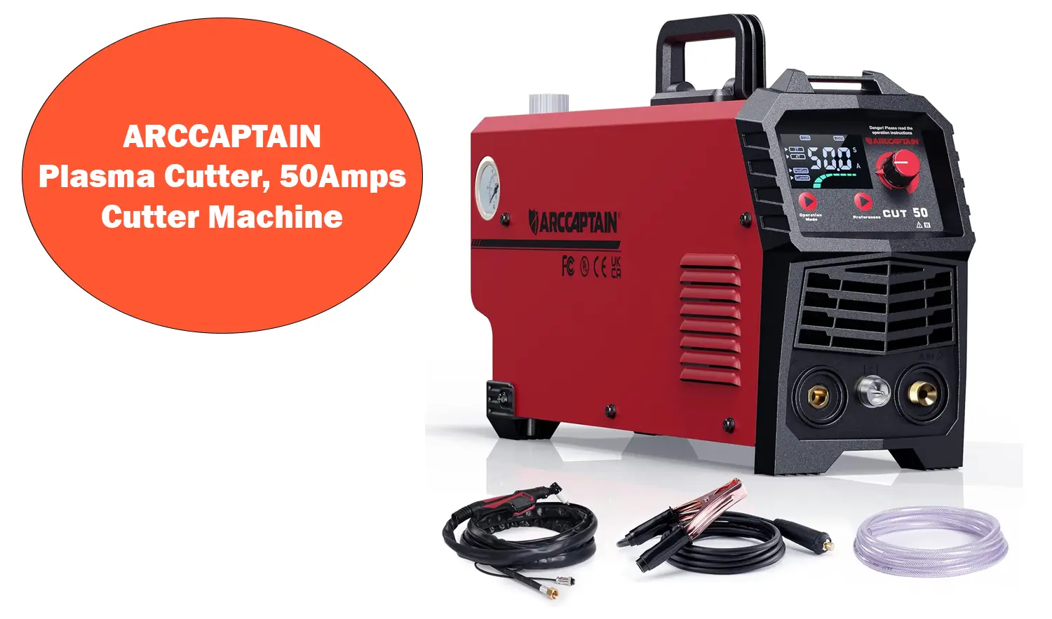 ARCCAPTAIN Plasma Cutter, 50Amps Cutter Machine