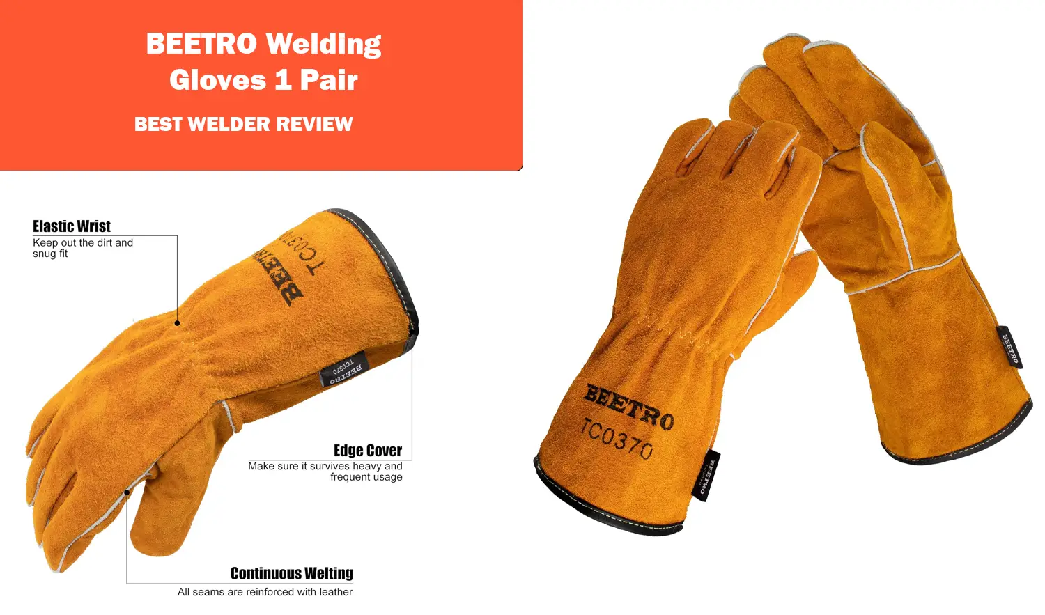 BEETRO Welding Gloves 1 Pair