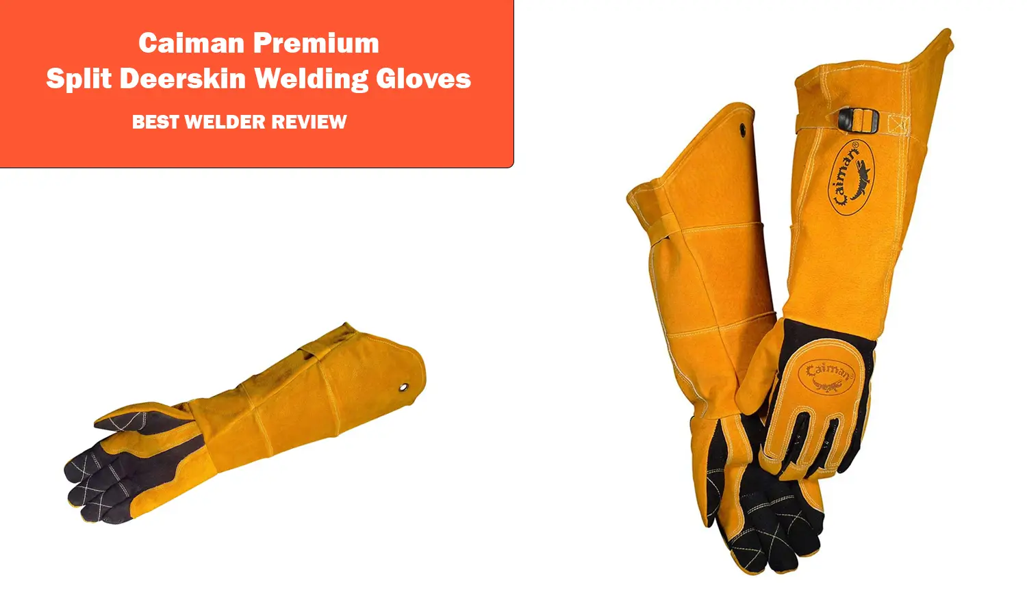 Caiman Premium Split Deerskin Welding Gloves