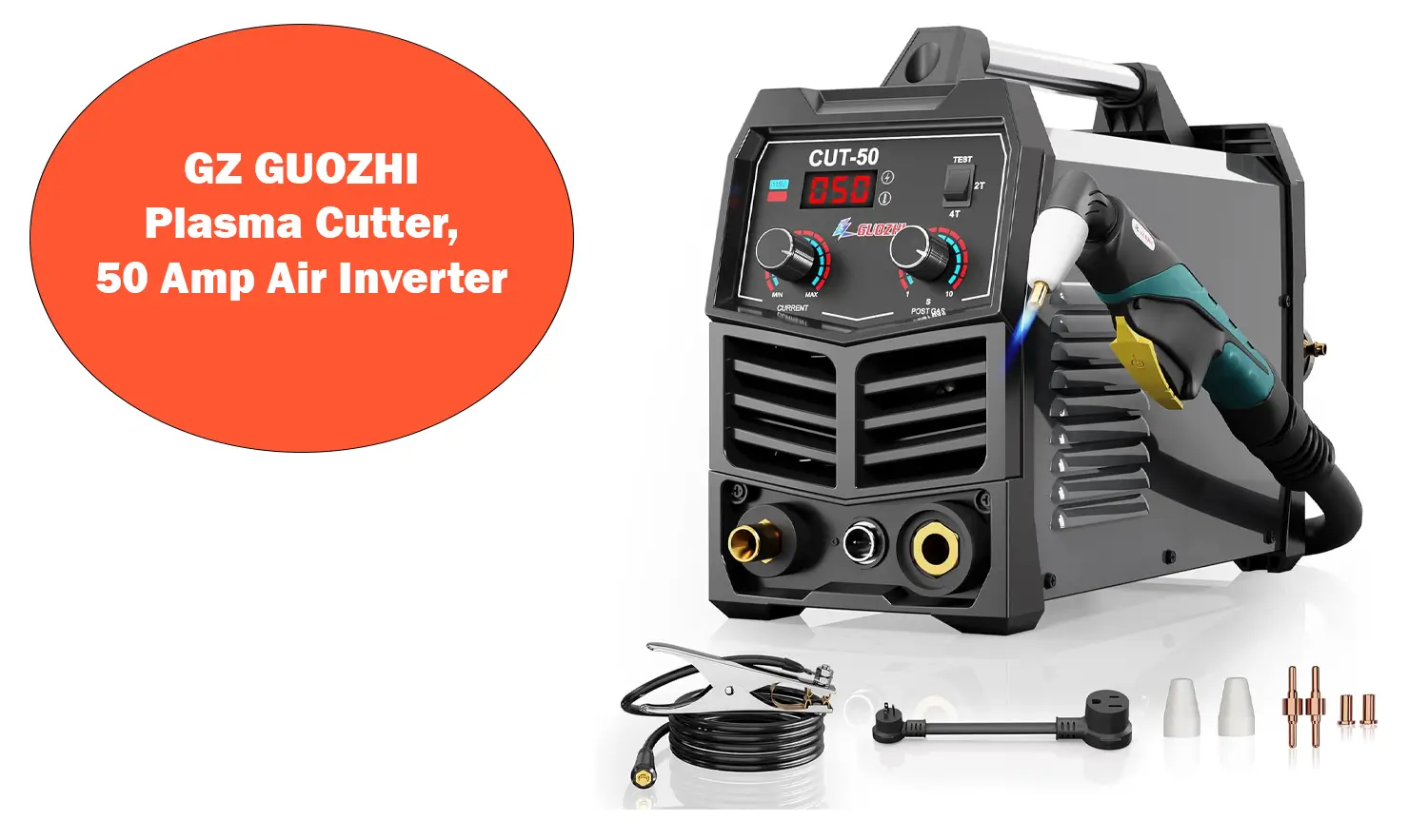 GZ GUOZHI Plasma Cutter, 50 Amp Air Inverter