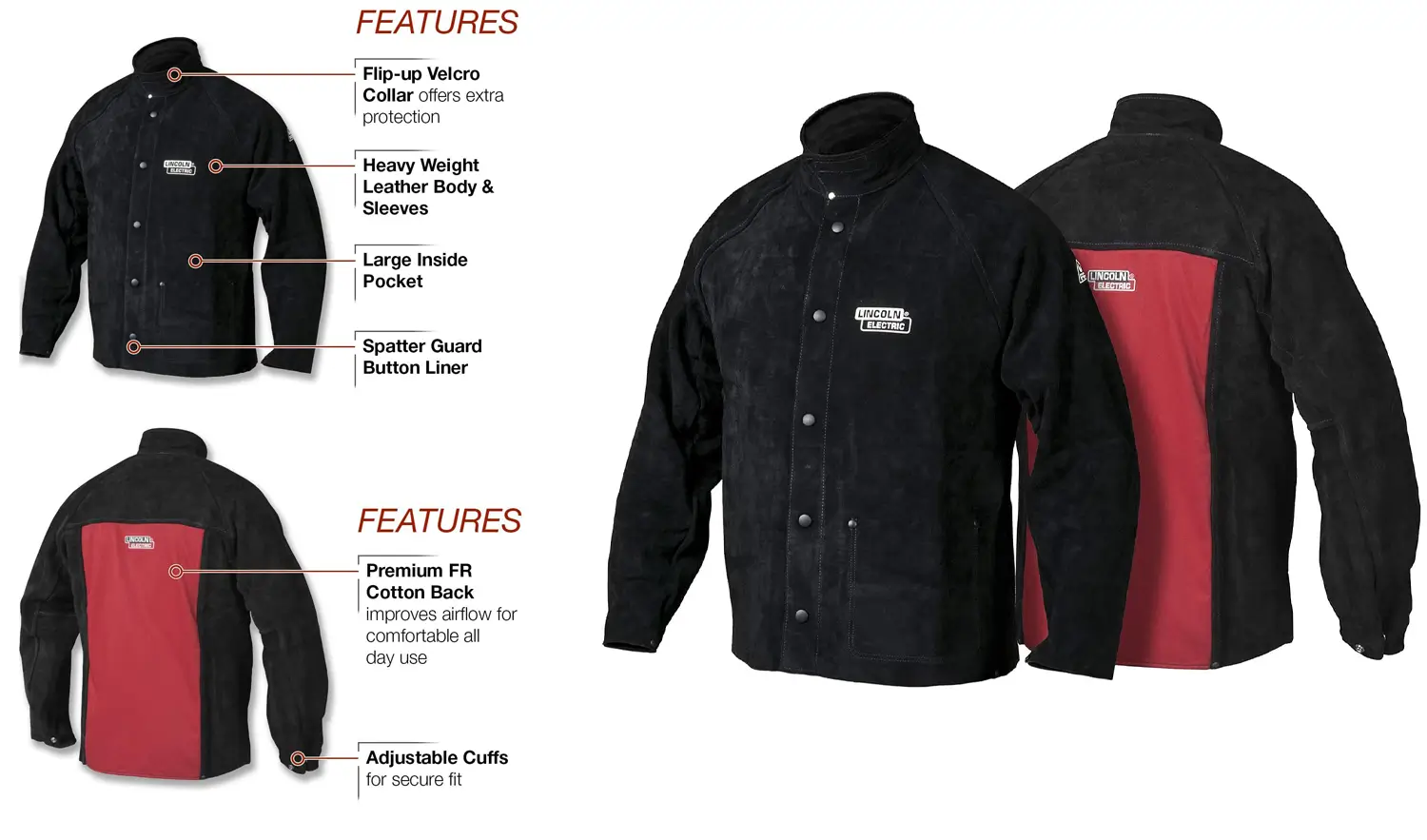 Lincoln Electric Leather Welding Jacket