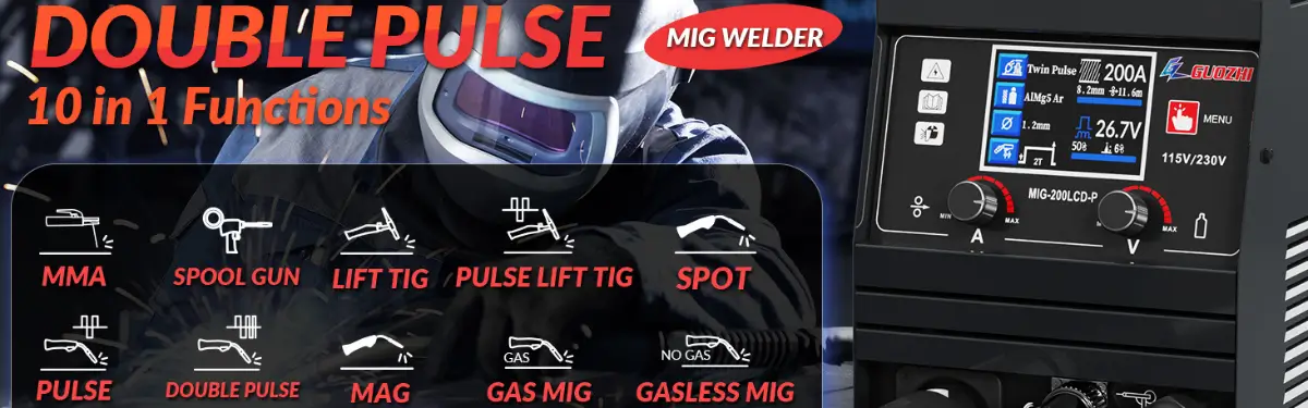Flux Core Gasless MIG Mode for Outdoor Use
