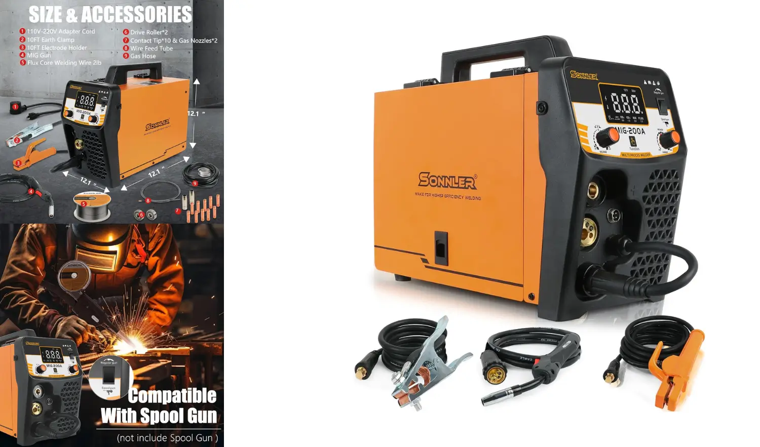 SONNLER Aluminum 200A MIG Welder